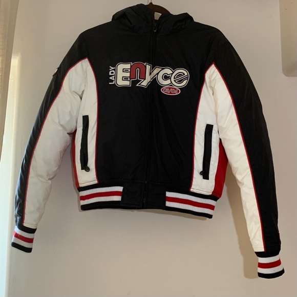 Enyce tri-colored down+feather puffer jacket - Picture 4 of 5